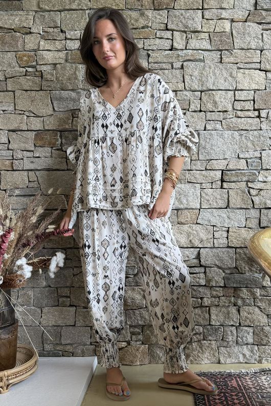 Ren Riad Smock Top